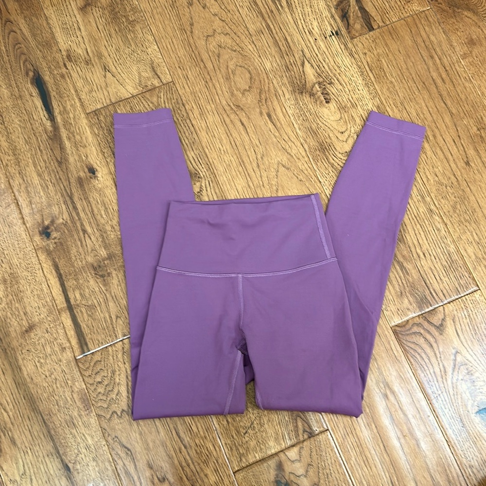 Plum Lululemon leggings, size 2